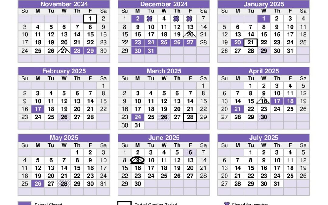 2024-2025 CCDS Calendar updated 2.10.25 | Community Country Day School